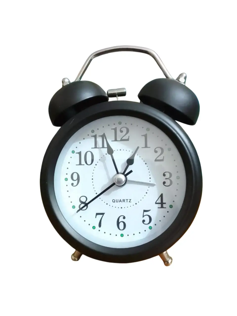 Twin Bell Table Alarm Clock - Black