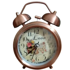 Twin Bell Table Alarm Clock - Rose Gold