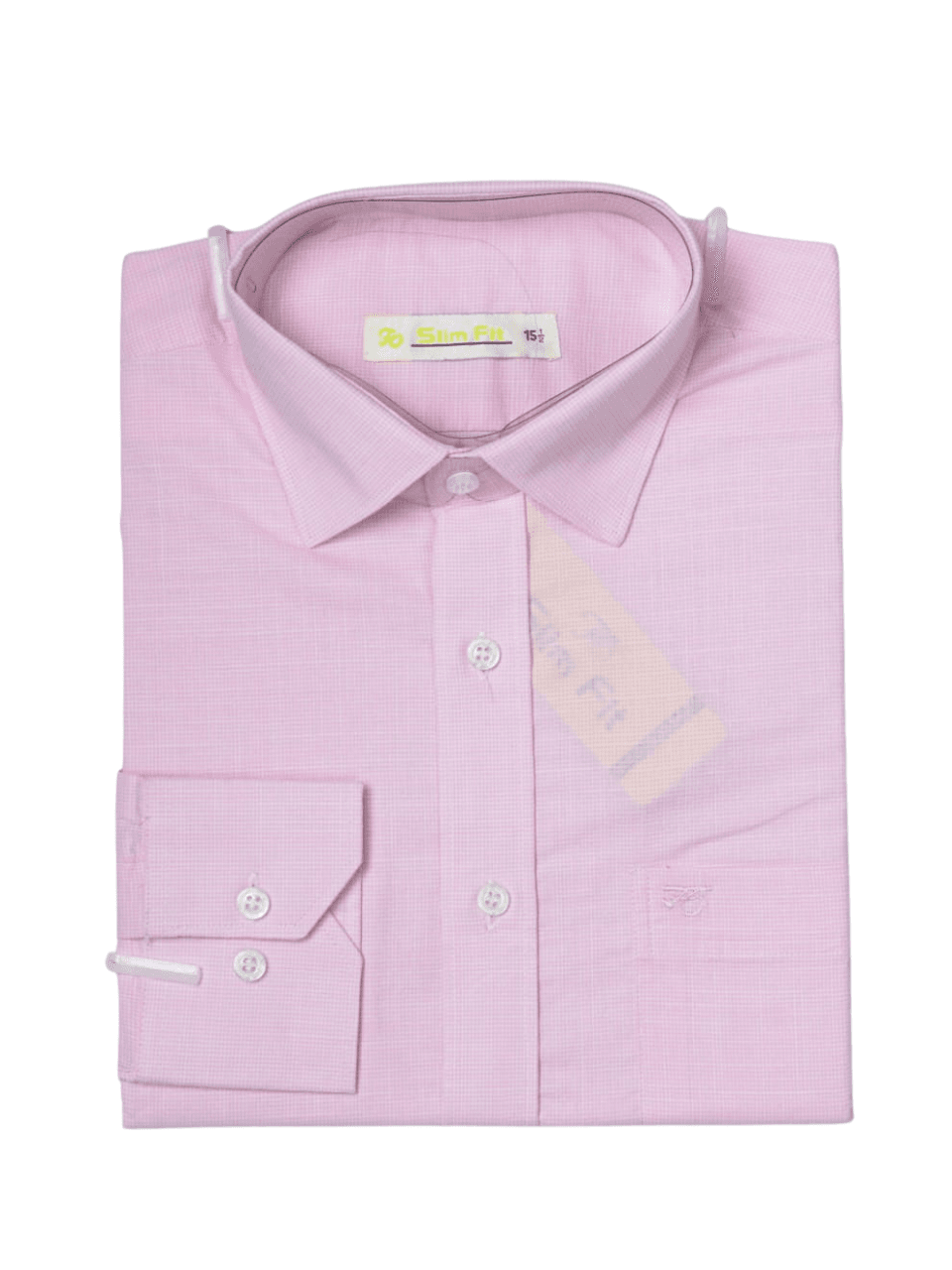 Men's Premium Full Sleeve Check Formal Shirt - Light Pink