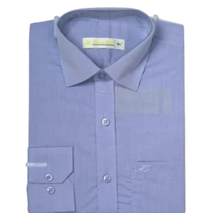 Men's Premium Full Sleeve Solid Formal Shirt - Blue