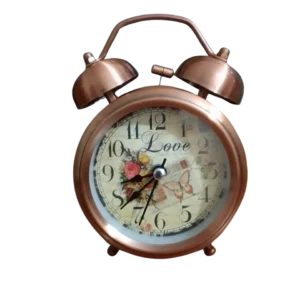 Twin Bell Table Alarm Clock - Rose Gold
