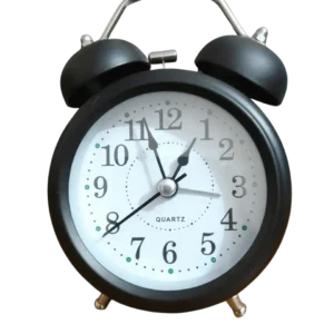 Twin Bell Table Alarm Clock-Black