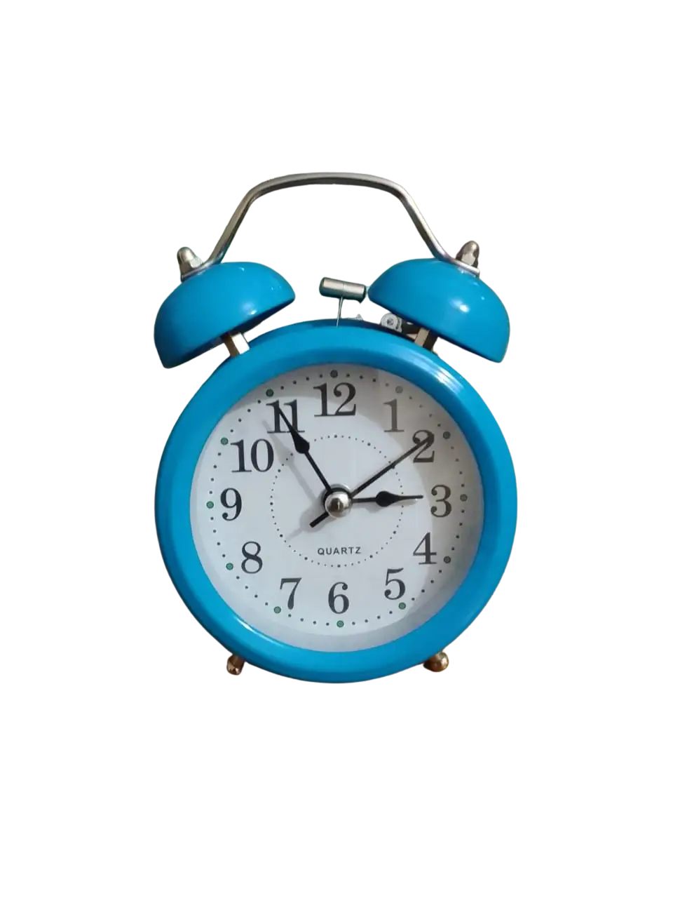 Twin Bell Table Alarm Clock-Turquoise Blue