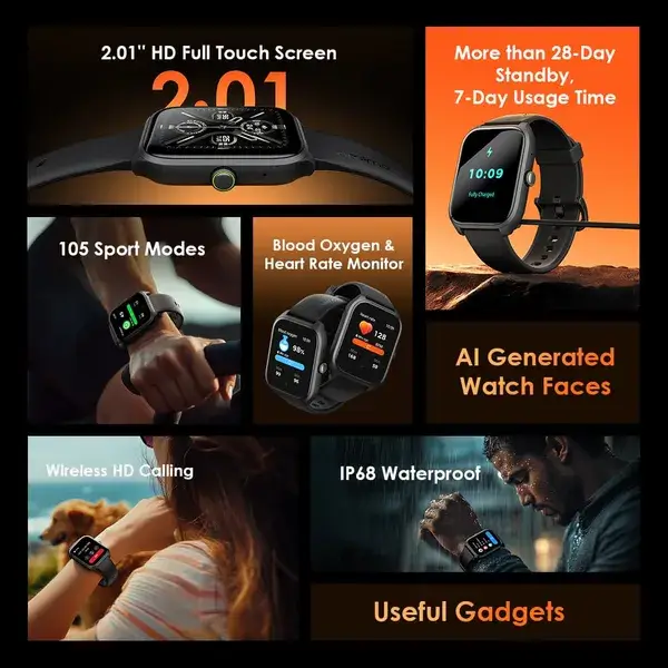 Oraimo Watch 5 Lite Bluetooth Calling Smartwatch